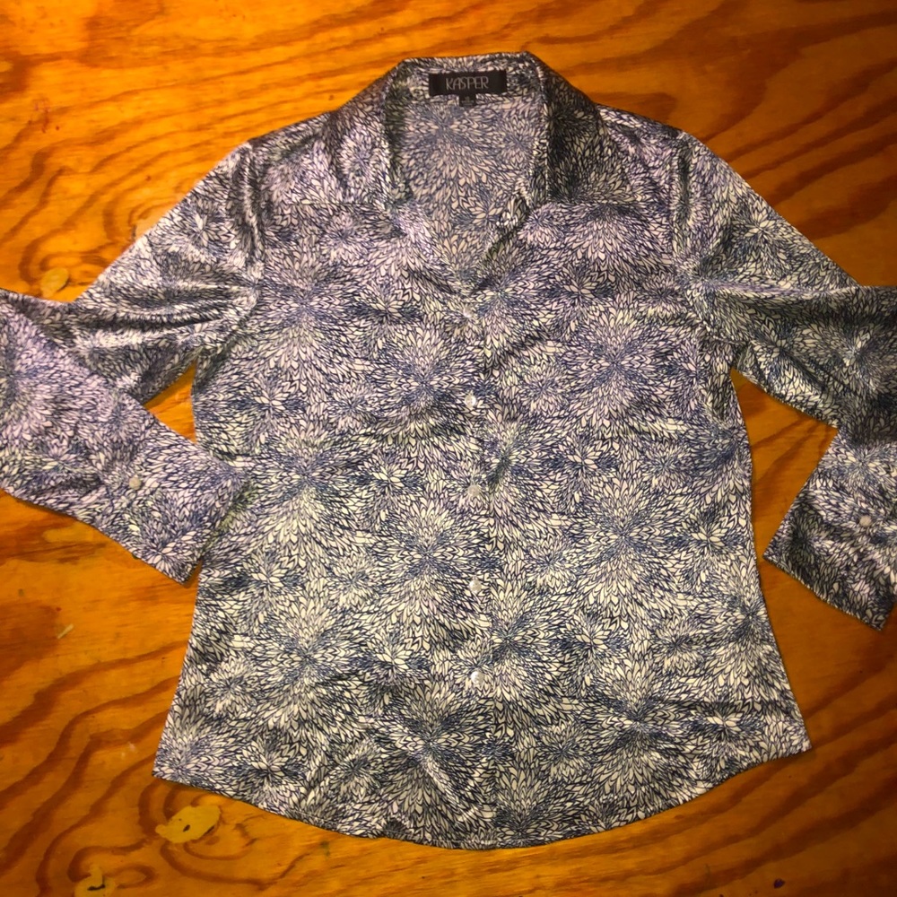 4/$20 Satin Kasper Blouse
